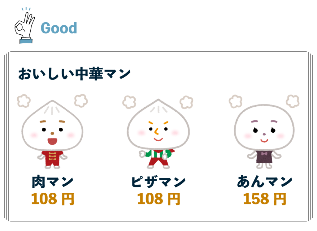 整列良い例